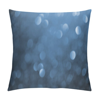 Personality  Abstract Glowing Dark Blue Glitter Texture Pillow Covers