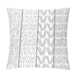 Personality  Abstract Seamless Pattern Set With Hand Drawn Lines Pillow Covers