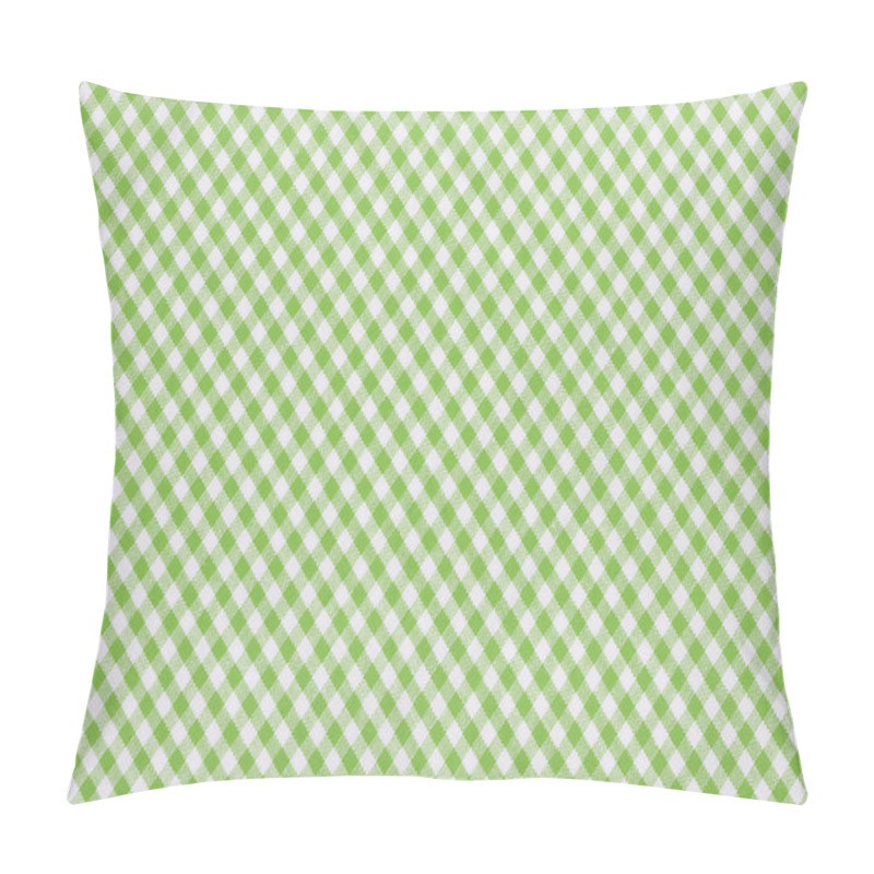 Personality  green checkered fabric pillow covers