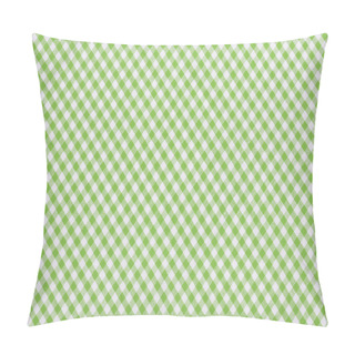 Personality  Green Checkered Fabric Pillow Covers