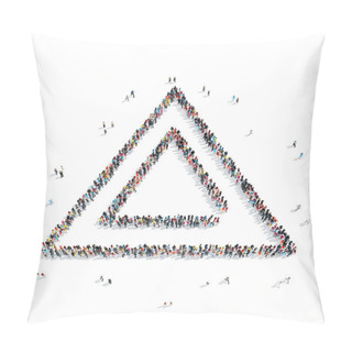 Personality  People  Shape  Triangle Group Pillow Covers