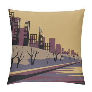 Personality  The Ruined City Pillow Covers
