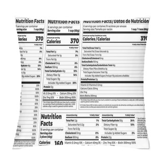Personality  Nutrition Facts Label Design Template For Food Content. Vector Serving, Fats And Diet Calories List For Fitness Healthy Dietary Supplement, Protein Sport Nutrition Facts American Standard Guideline Pillow Covers