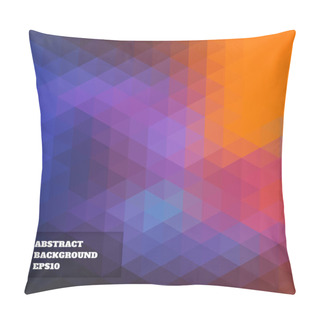 Personality  Abstract Bright Beautiful Pattern Of Geometric Shapes. Pillow Covers