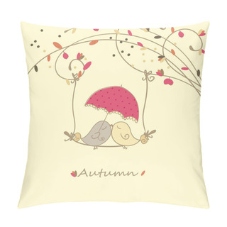 Personality  Autumn Love Card Pillow Covers