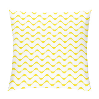 Personality  Black Vector Seamless Wavy Line Pattern Pillow Covers