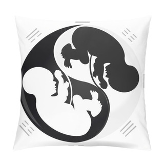 Personality  Harmony Of The Yin And Jan Pillow Covers