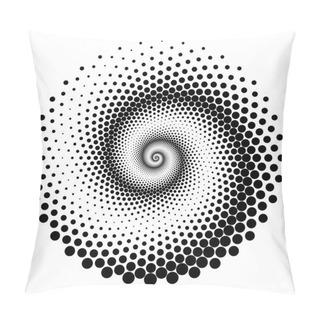 Personality  Design Spiral Dots Backdrop Pillow Covers