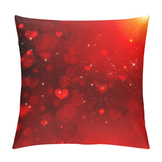 Personality  Valentine Hearts Abstract  Background Pillow Covers