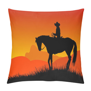Personality  Cowboy Pillow Covers