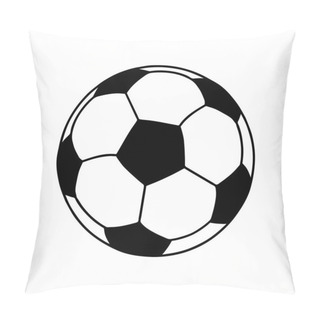 Personality  Soccer Ball Or Football Ball Shape Icon Pillow Covers