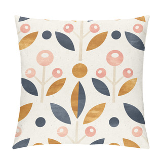 Personality  Background With Flowers And Leaves Pillow Covers