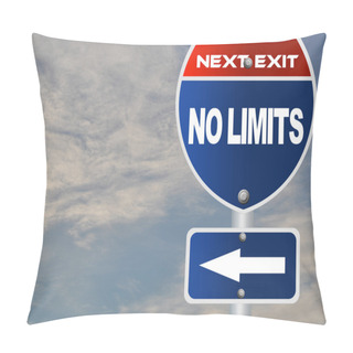 Personality  No Limits Road Sign Pillow Covers