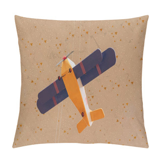 Personality Decorative Airplane Made Of Cardboard Hanging On The Canopy. Walk On Arbat. Children's Toy Airplane. Pillow Covers