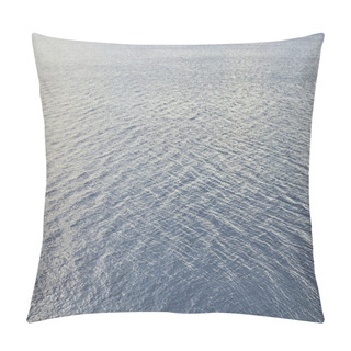 Personality  View Of Blue River With Peaceful Waves And Copy Space Pillow Covers