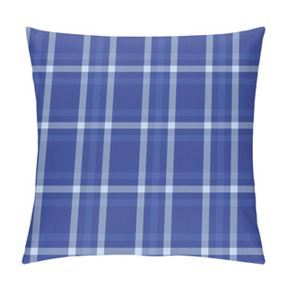 Personality  Blue Ombre Plaid Textured Seamless Pattern Suitable For Fashion Textiles And Graphics Pillow Covers