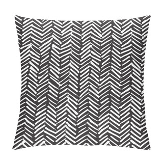 Personality  Smeared Herringbone Seamless Pattern Design Pillow Covers
