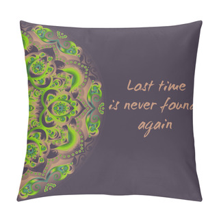 Personality  The Mandala And The Phrase Pillow Covers