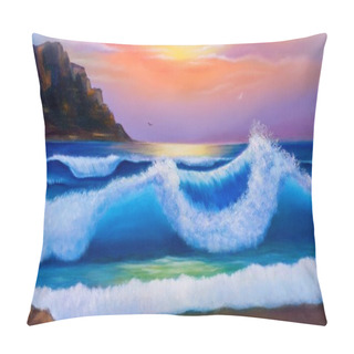 Personality  Warm Topical Sea. Pillow Covers