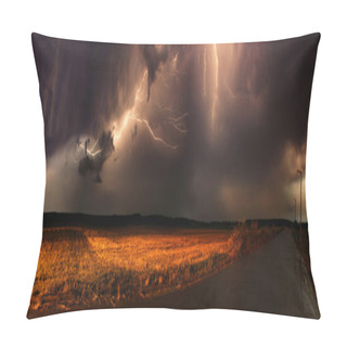 Personality  Thunder In A Field Pillow Covers