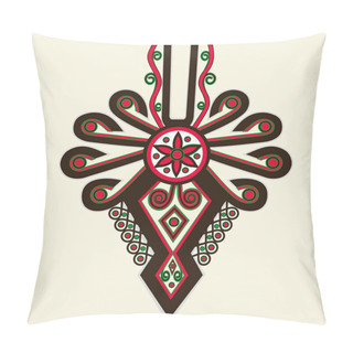 Personality  Polish Highlanders Emblem Element Illustration Isolated On White. Parzenica Design. Pillow Covers