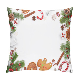 Personality  Christmas Background With Decorations Pillow Covers