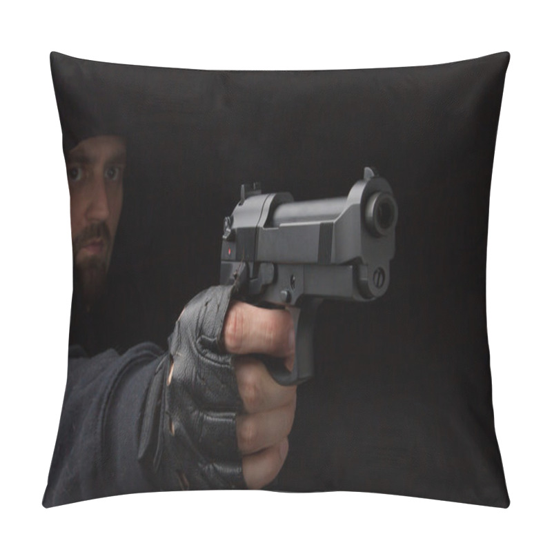 Personality  Robber With Gun Pillow Covers