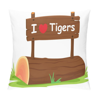 Personality  I Love Tigers Pillow Covers