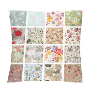 Personality Set Of Seamless Floral Background Pillow Covers