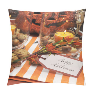 Personality  Happy Halloween Table Setting Centerpiece Pillow Covers