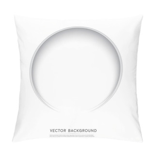 Personality  Vector Paper Circle Banner.  Pillow Covers