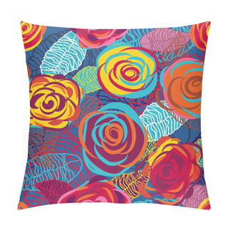 Personality  Blue Roses Pillow Covers