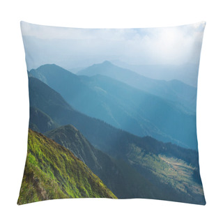 Personality  Blue Mountain Ranges In The Sunlights Pillow Covers