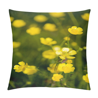 Personality  Buttercup Flower Pillow Covers