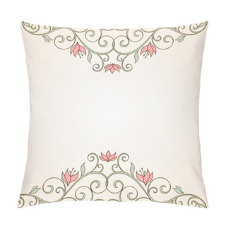Personality  Floral Greeting Card. Pillow Covers