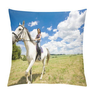 Personality  Equestrian On Horseback Pillow Covers