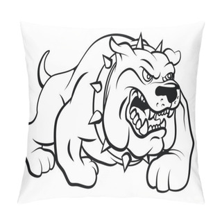 Personality  Bull Dog Vector Illustration Pillow Covers
