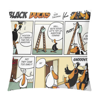 Personality  Black Ducks Comics Episode 73 Pillow Covers