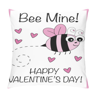 Personality  Bee Mine Valentines Pillow Covers