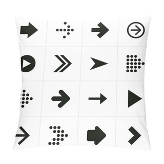 Personality  16 Arrow Sign Pictogram Set Pillow Covers