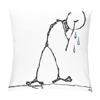 Personality  Crying Man Pillow Covers