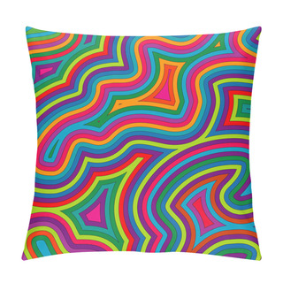 Personality  Swirly Shades Of Colour Pillow Covers