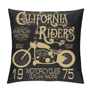 Personality  Motorcycle Sport Emblem Pillow Covers
