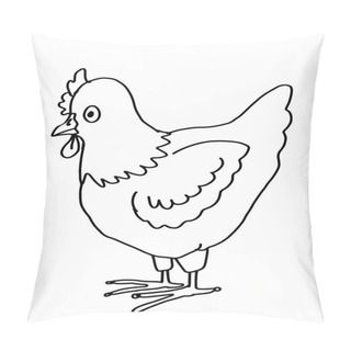 Personality  Chicken Coloring Animal Pillow Covers