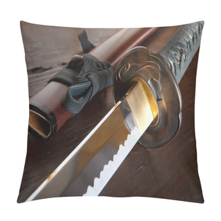 Personality  Japanese Sword And Sheath Pillow Covers