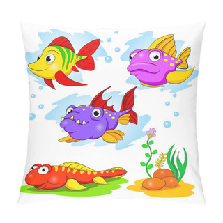 Personality  Set Of Funny Fishes Pillow Covers