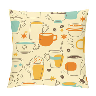 Personality  Cups Seamless Pillow Covers