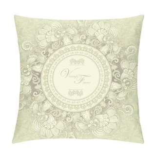 Personality  Vintage Template With Decorative Birds, Hand Drawn Pillow Covers