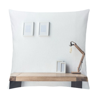 Personality  Photo Frames Hanging On Wall At Workplace Pillow Covers