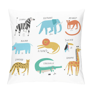 Personality  Wild Animals Collection Set And Pillow Covers